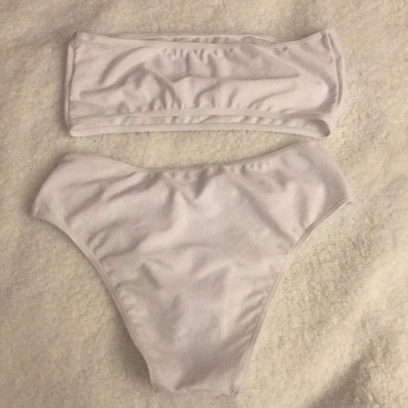 Solid Bandeau Bikini Set - Picture 2 of 2